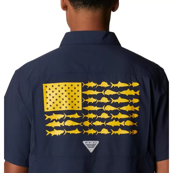 imageColumbia Mens Standard Slack Tide Camp ShirtWv  Collegiate Navy