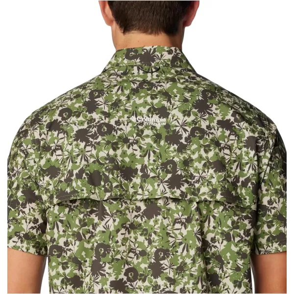 imageColumbia Mens Summit Valley Woven Short Sleeve ShirtCanteen Pop Florid