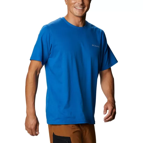 imageColumbia Mens Sun Trek Short Sleeve TeeBright Indigo