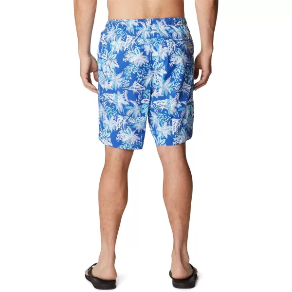 imageColumbia Mens Super Backcast Water ShortBlue Macaw Festive Fishin Print