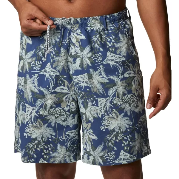 imageColumbia Mens Super Backcast Water ShortCarbon Festive Fishin Print