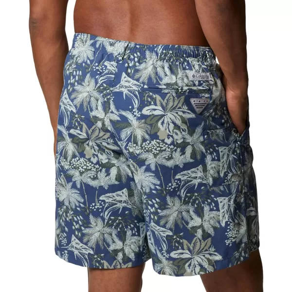 imageColumbia Mens Super Backcast Water ShortCarbon Festive Fishin Print