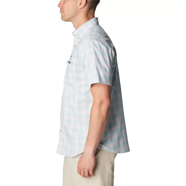 imageColumbia Mens Super Bonefish Short Sleeve ShirtGulf Stream Ombre Check