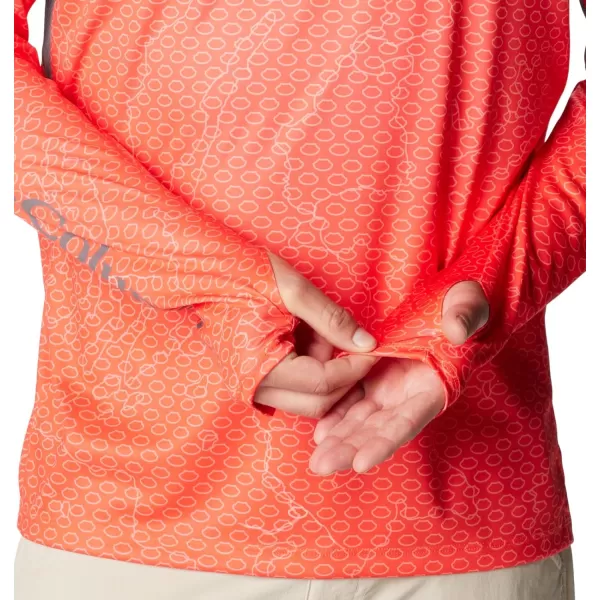 imageColumbia Mens Super Terminal Tackle Vent HoodieBright Poppy Terminal TechcamoCity Grey