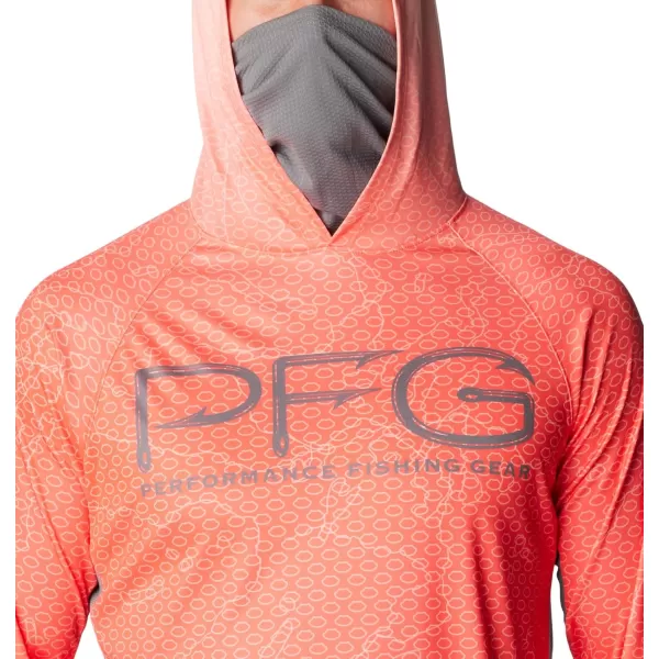 imageColumbia Mens Super Terminal Tackle Vent HoodieBright Poppy Terminal TechcamoCity Grey