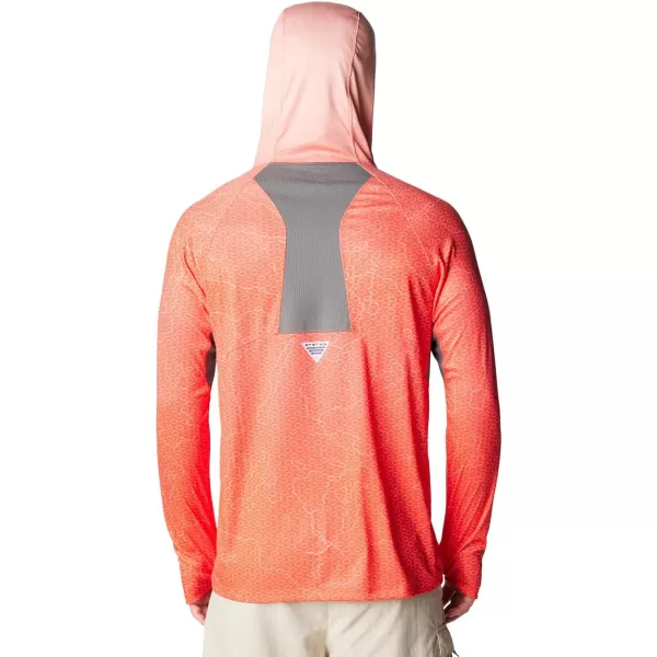 imageColumbia Mens Super Terminal Tackle Vent HoodieBright Poppy Terminal TechcamoCity Grey