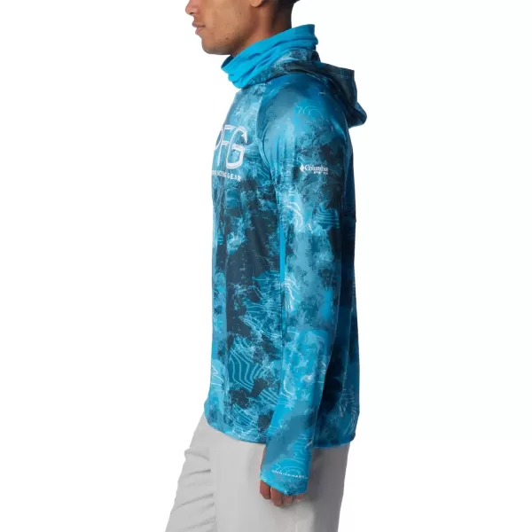 imageColumbia Mens Super Terminal Tackle Vent HoodieOcean Blue Deepwaters Camo