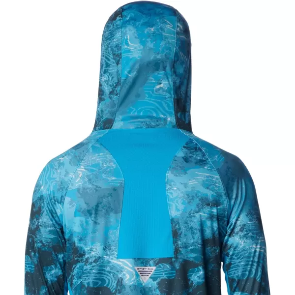 imageColumbia Mens Super Terminal Tackle Vent HoodieOcean Blue Deepwaters Camo