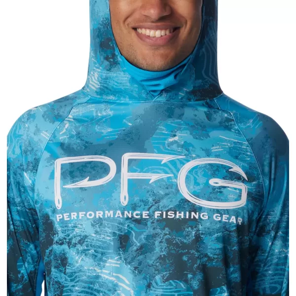 imageColumbia Mens Super Terminal Tackle Vent HoodieOcean Blue Deepwaters Camo