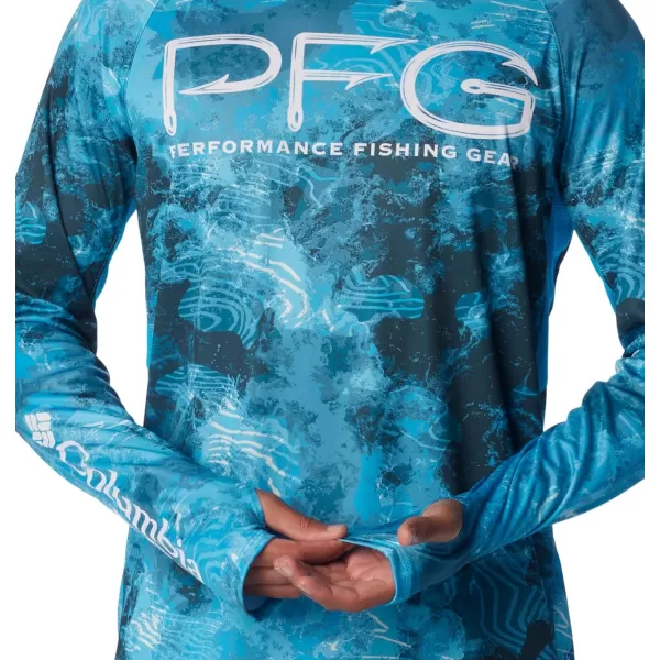 imageColumbia Mens Super Terminal Tackle Vent HoodieOcean Blue Deepwaters Camo