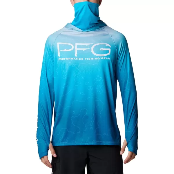 imageColumbia Mens Super Terminal Tackle Vent HoodieOcean Blue Terminal Techcamo