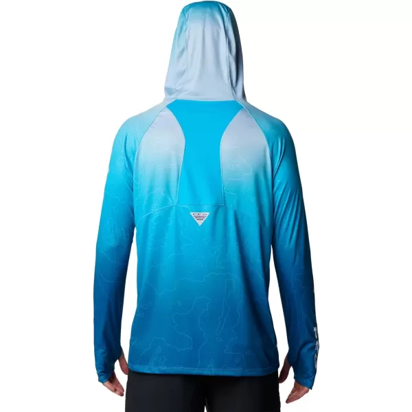 imageColumbia Mens Super Terminal Tackle Vent HoodieOcean Blue Terminal Techcamo