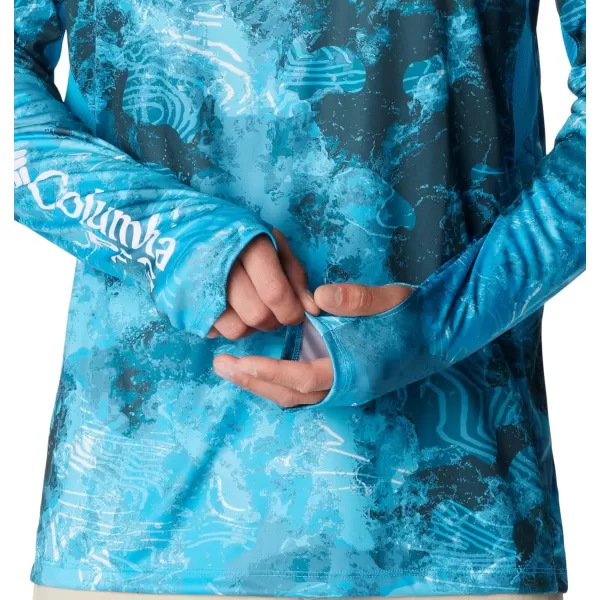 imageColumbia Mens Super Terminal Tackle Vent Long SleeveOcean Blue Deepwaters Camo