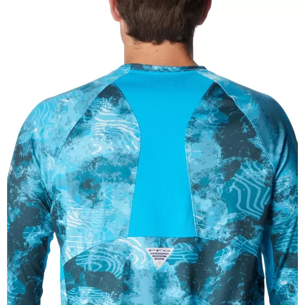 imageColumbia Mens Super Terminal Tackle Vent Long SleeveOcean Blue Deepwaters Camo