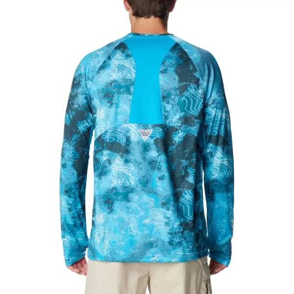 imageColumbia Mens Super Terminal Tackle Vent Long SleeveOcean Blue Deepwaters Camo