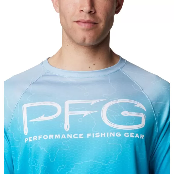 imageColumbia Mens Super Terminal Tackle Vent Long SleeveOcean Blue Terminal Techcamo