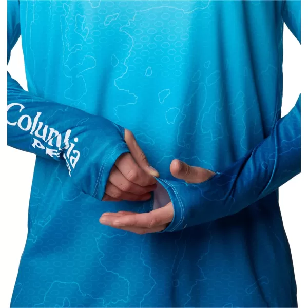 imageColumbia Mens Super Terminal Tackle Vent Long SleeveOcean Blue Terminal Techcamo