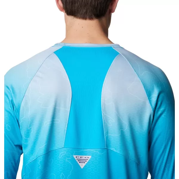 imageColumbia Mens Super Terminal Tackle Vent Long SleeveOcean Blue Terminal Techcamo