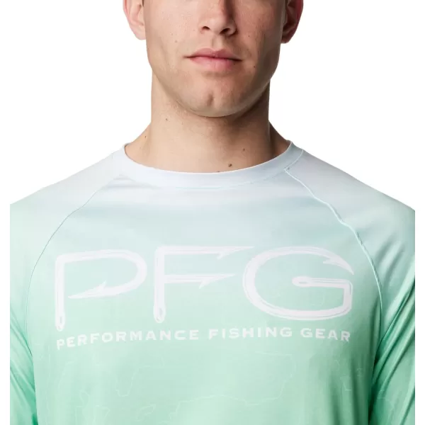 imageColumbia Mens Super Terminal Tackle Vent Long SleeveOcean Mint Terminal Techcamo