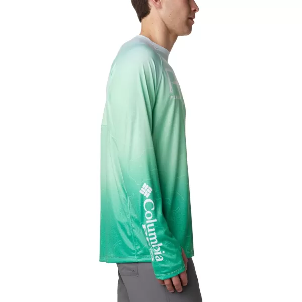 imageColumbia Mens Super Terminal Tackle Vent Long SleeveOcean Mint Terminal Techcamo