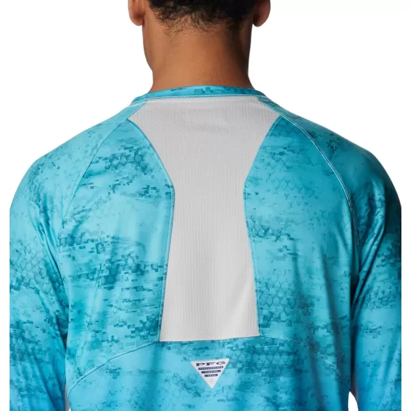 imageColumbia Mens Super Terminal Tackle Vent Long SleeveTurquoise Pfg Camo Gradient
