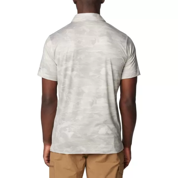 imageColumbia Mens Tech Trail Novelty PoloDark Stone Beachwood