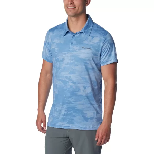 imageColumbia Mens Tech Trail Novelty PoloSkyler Beachwood