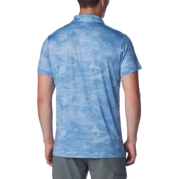 imageColumbia Mens Tech Trail Novelty PoloSkyler Beachwood