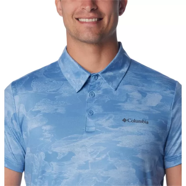 imageColumbia Mens Tech Trail Novelty PoloSkyler Beachwood