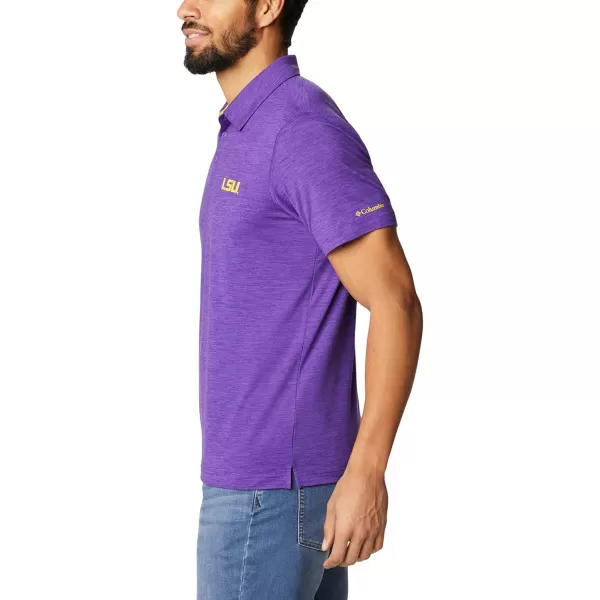 imageColumbia Mens Tech Trail PoloLsu  Vivid Purple