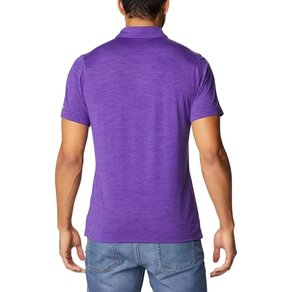 imageColumbia Mens Tech Trail PoloLsu  Vivid Purple