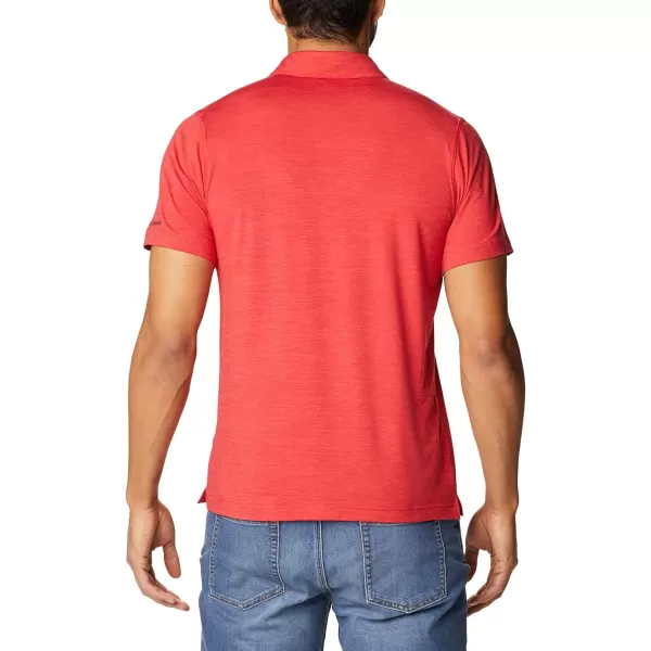 imageColumbia Mens Tech Trail PoloUga  Bright Red
