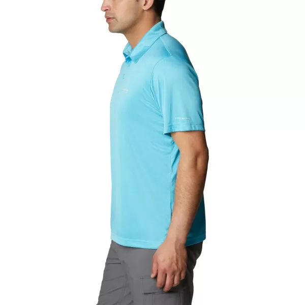 imageColumbia Mens Terminal Tackle Heather PoloAtoll HeatherWhite Logo