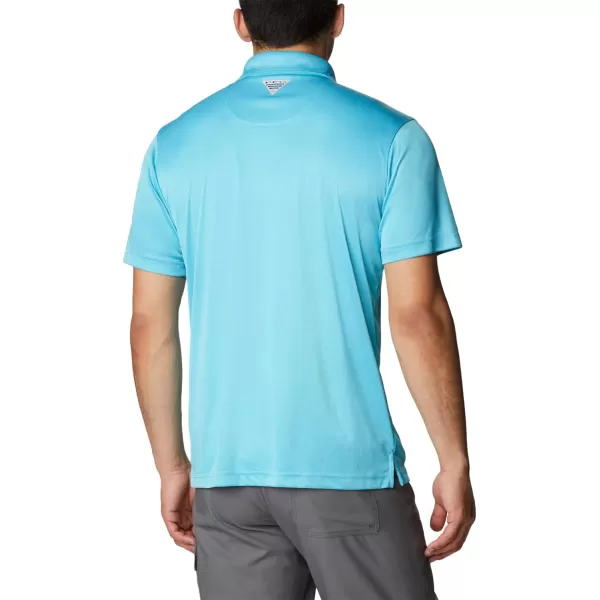 imageColumbia Mens Terminal Tackle Heather PoloAtoll HeatherWhite Logo
