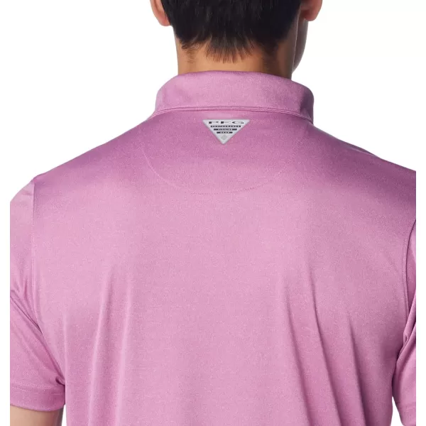 imageColumbia Mens Terminal Tackle Heather PoloBright Lavender HeatherBluebell Logo
