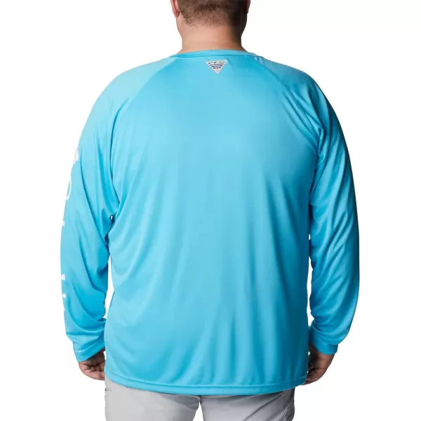 imageColumbia Mens Terminal Tackle Long Sleeve Shirt Wicking MaterialAtollWhite Logo