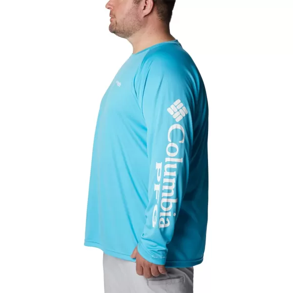 imageColumbia Mens Terminal Tackle Long Sleeve Shirt Wicking MaterialAtollWhite Logo