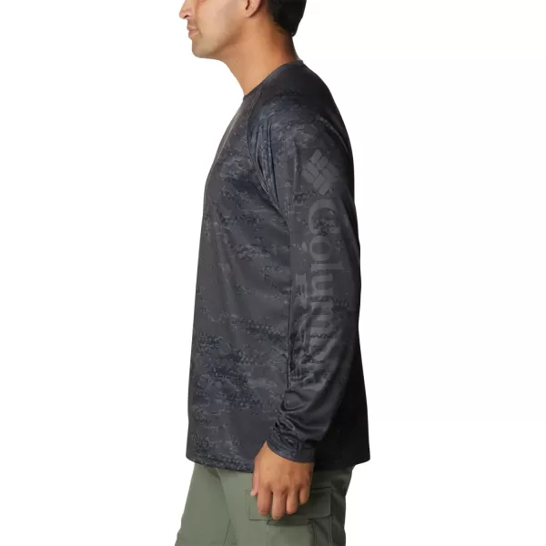 imageColumbia Mens Terminal Tackle Long Sleeve Shirt Wicking MaterialBlack Pfg Camo