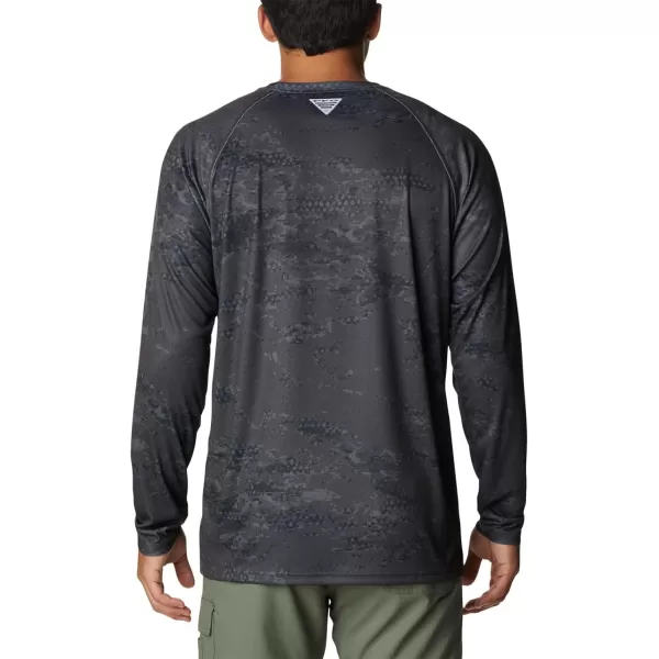 imageColumbia Mens Terminal Tackle Long Sleeve Shirt Wicking MaterialBlack Pfg Camo