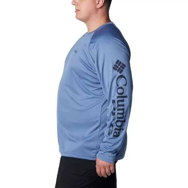 imageColumbia Mens Terminal Tackle Long Sleeve Shirt Wicking MaterialBluestoneCollegiate Navy Logo
