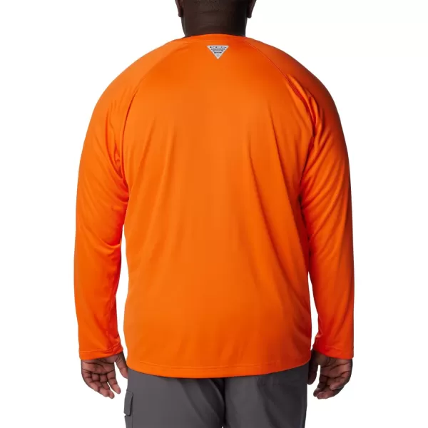 imageColumbia Mens Terminal Tackle Long Sleeve Shirt Wicking MaterialCle  Spark Orange