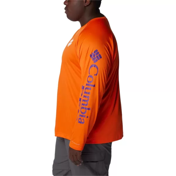 imageColumbia Mens Terminal Tackle Long Sleeve Shirt Wicking MaterialCle  Spark Orange