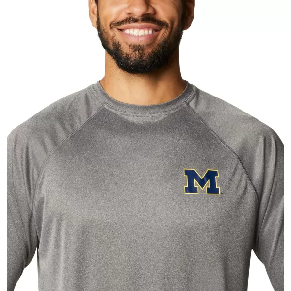 imageColumbia Mens Terminal Tackle Long Sleeve Shirt Wicking MaterialMichigan Wolverines 18
