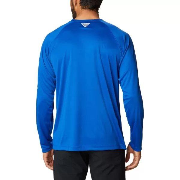 imageColumbia Mens Terminal Tackle Long Sleeve Shirt Wicking MaterialUk  AzulWhite