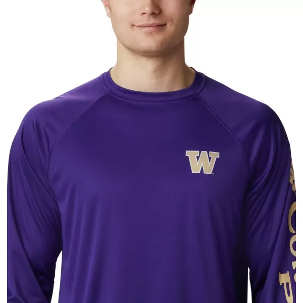 imageColumbia Mens Terminal Tackle Long Sleeve Shirt Wicking MaterialWashington Huskies