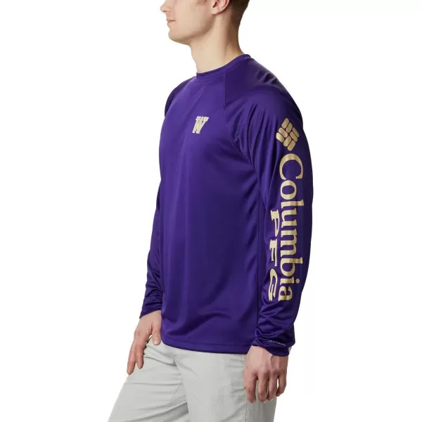 imageColumbia Mens Terminal Tackle Long Sleeve Shirt Wicking MaterialWashington Huskies