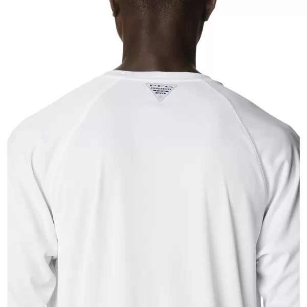 imageColumbia Mens Terminal Tackle Long Sleeve Shirt Wicking MaterialWhiteAtoll Logo