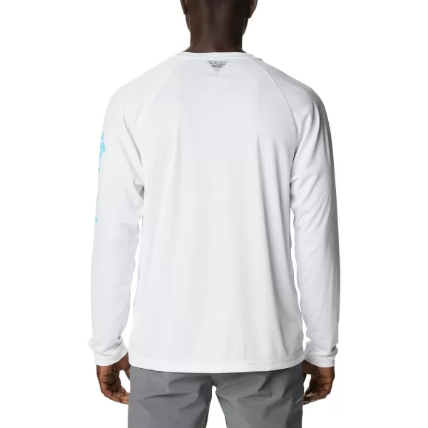 imageColumbia Mens Terminal Tackle Long Sleeve Shirt Wicking MaterialWhiteAtoll Logo