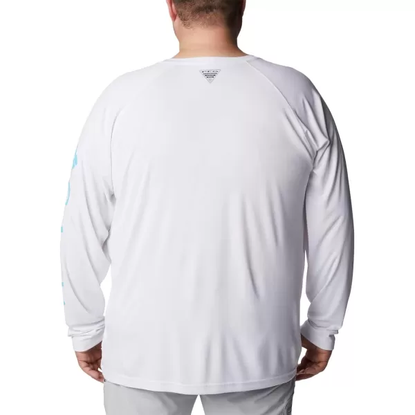 imageColumbia Mens Terminal Tackle Long Sleeve Shirt Wicking MaterialWhiteAtoll Logo
