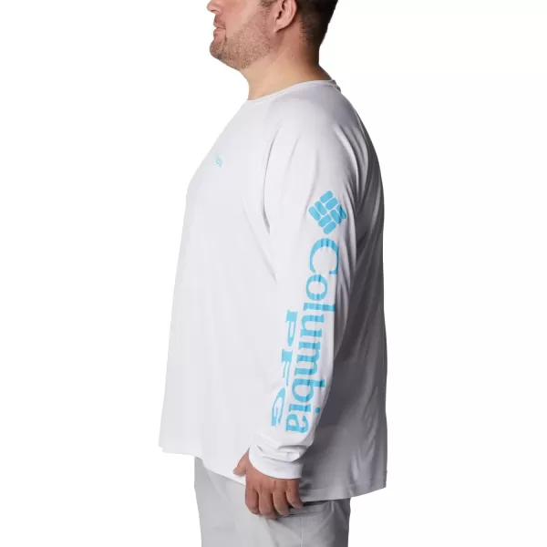 imageColumbia Mens Terminal Tackle Long Sleeve Shirt Wicking MaterialWhiteAtoll Logo